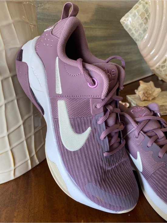 Nike Shoes - Nike Purple Trainers with White Swoosh Stretchy 9.5 Women’s